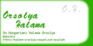 orsolya halama business card